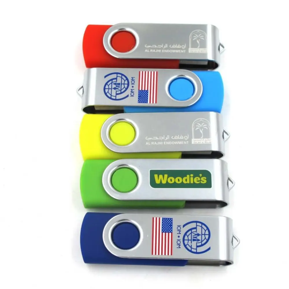 2022 memory stick flash girevole in metallo 2.0/3.0 8gbusb flash drive con logo personalizzato come regalo promozionale USB