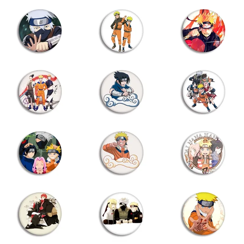 Insignia de Cosplay de moda para hombre y mujer, accesorios, colgante de Anime japonés de dibujos animados, joyería, broche, alfileres