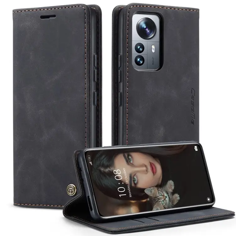 Multifunctionele Lederen Kaartsleuf Portemonnee Mobiele Telefoon Case Tas Voor Xiaomi 12 Pro Smart Phone Cover Stand