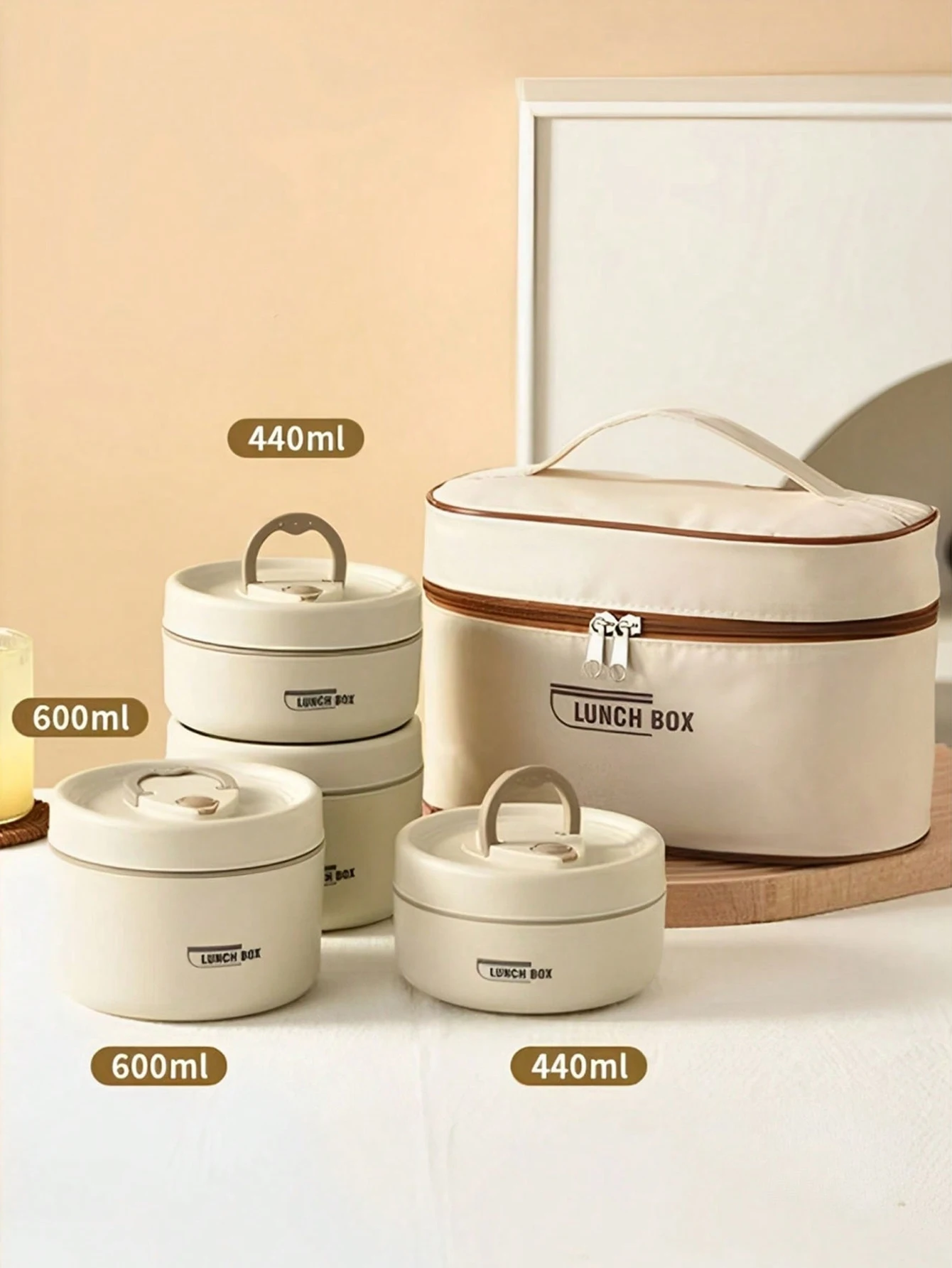 Rice White-Microwave 4-tier rice box