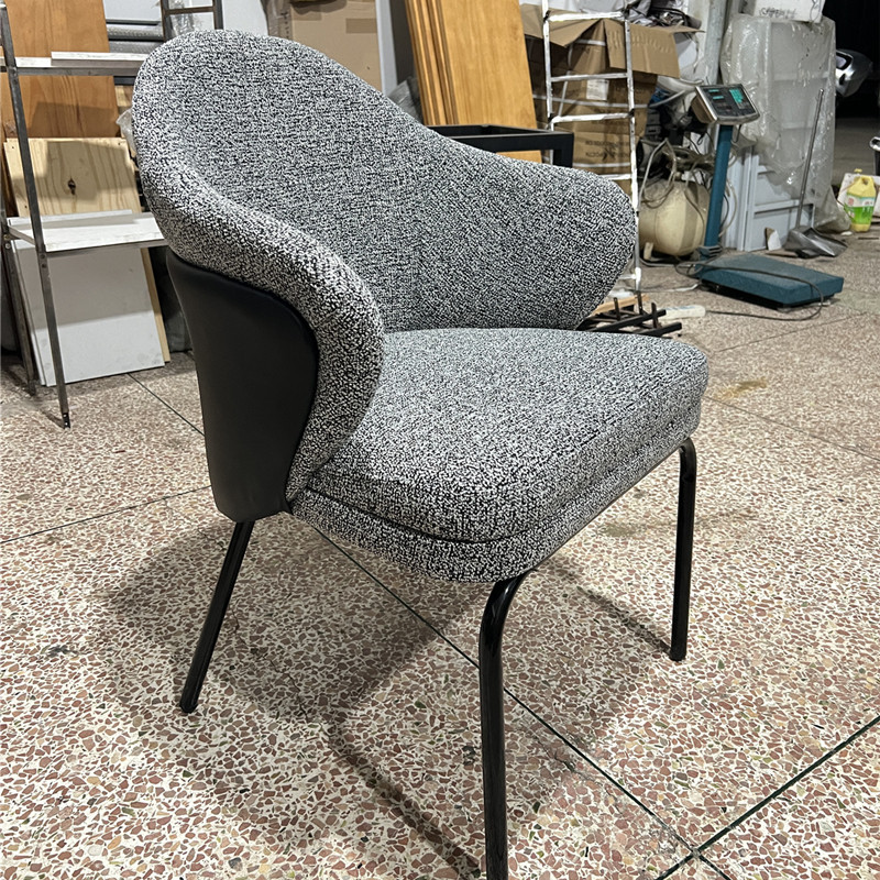 Cuir lin coton à pois noir et blanc