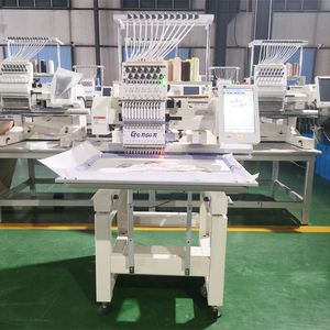 Uma cabeça QM-1201 600x400mm área de trabalho cap camisa roupas logotipo fazendo única cabeça monograma máquinas de bordar dahao computador