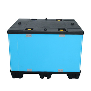 NEXARA Hot Sale HDPE 1100*940mm Industry Large Bulk Plastic Pallet <strong>Box</strong> Collapsible for Warehouse