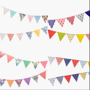 High Quality Polyester Fabric <strong>Custom</strong> Celebration Festival Decoration <strong>String</strong> <strong>Flag</strong> Pennants <strong>Triangle</strong> Full Color <strong>Bunting</strong> Banner - Product Image 1