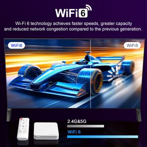 H96 Max 4K Android TV kutusu ATV Dual Band 2.4G & 5G WIFI akıllı set-top TV kutusu ses uzaktan ve Android 14 ile - Product Image 4