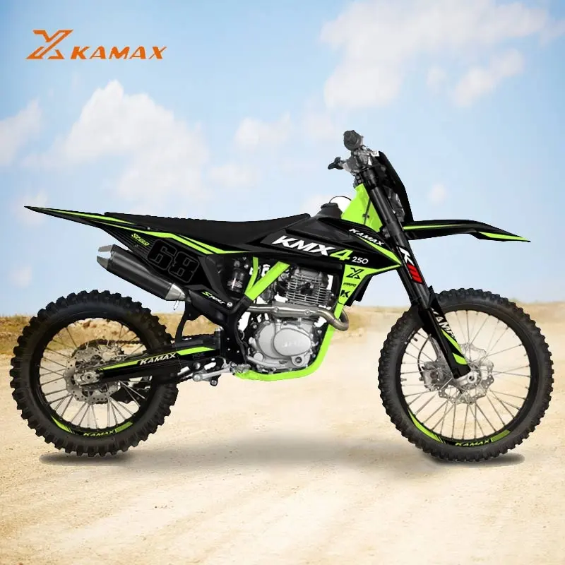 KAMAX 2024 Custom Race Motorcycle Full Size Dirt Bike Motocross Motocicleta 250 De Gasolina