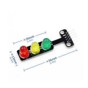 Módulo de señal de tráfico LED 5V tablero de control único emisor de semáforo programación de bloque de aprendizaje electrónico