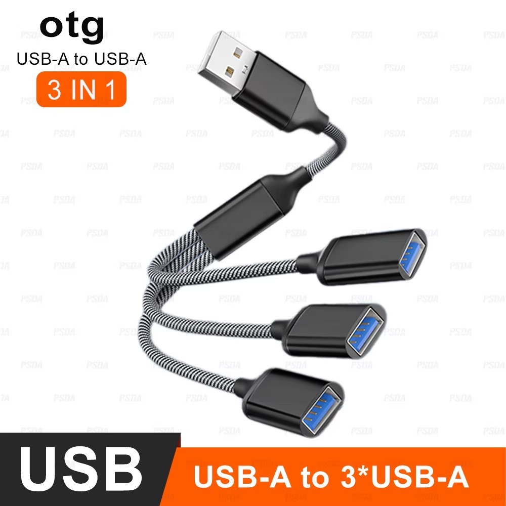 สีดำ-ประเภท-C -3IN1 ( HUB046-C)