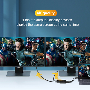 Mini <strong>HDMI</strong> <strong>Splitter</strong> One in Two 4K Series <strong>HDMI</strong> One in Two Out <strong>Splitter</strong> HD Video Co-Screener Computer Multi Link <strong>Splitter</strong> - Product Image 5