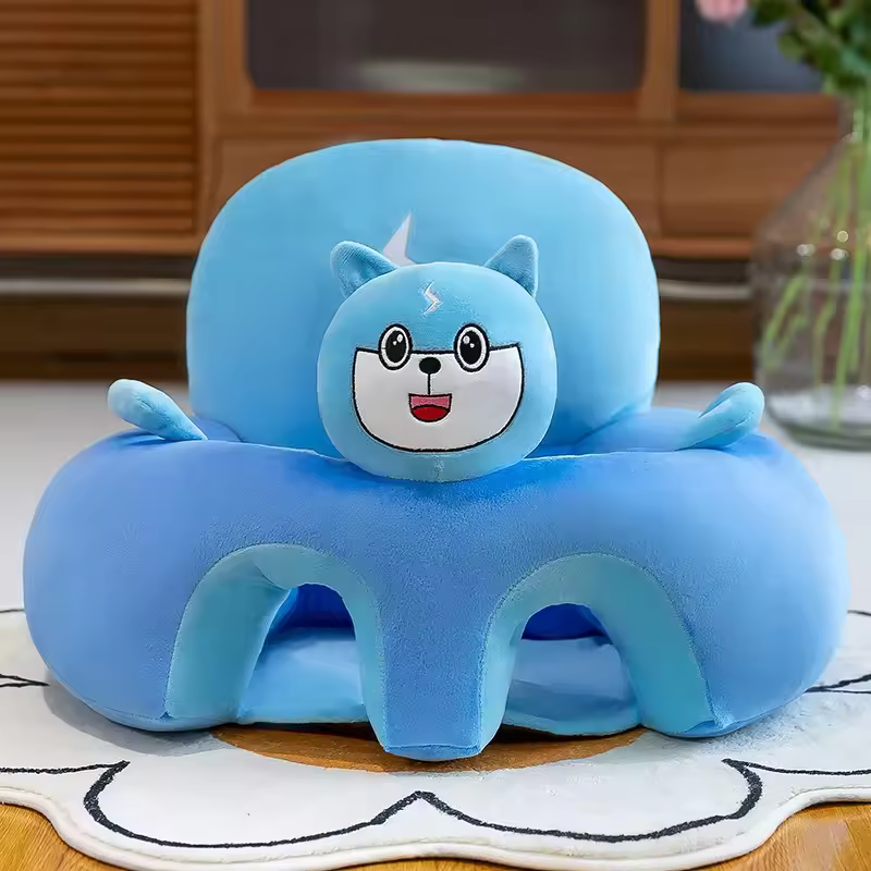 Learn to sit blue cat(Size 55 * 55cm)