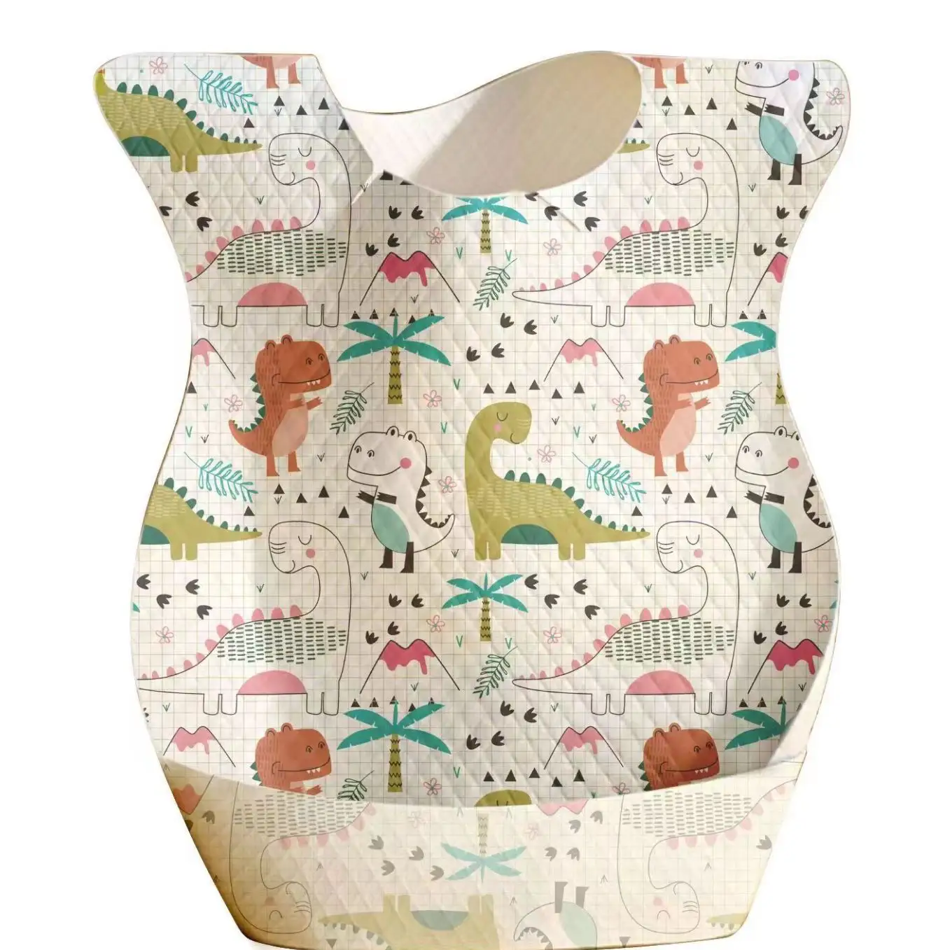 Wholesale Manufacturer Cute Animal Cartoon Print No Wash Bib Portable Disposable Baby Feeding Non Woven Bib