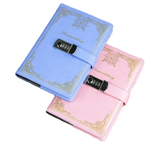 Bloc de notas clásico A5 para estudiantes, diario creativo de negocios, con bloqueo de PU, suministro escolar, cuaderno de papelería - Product Image 1