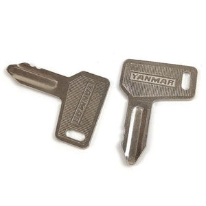 Yanmar & Takeuchi掘削機用933110-00301イグニッションキースタートキーサイドドアキーショベルアクセサリー掘削機掘削 - Product Image 1