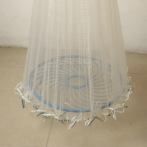 High Quality 10FT 1/4&quot; <strong>3</strong>/8 <strong>3</strong>/16 Inch Small Mesh Hand Thrown Fishing Casting <strong>Net</strong> With Chain Weights - Product Image 6