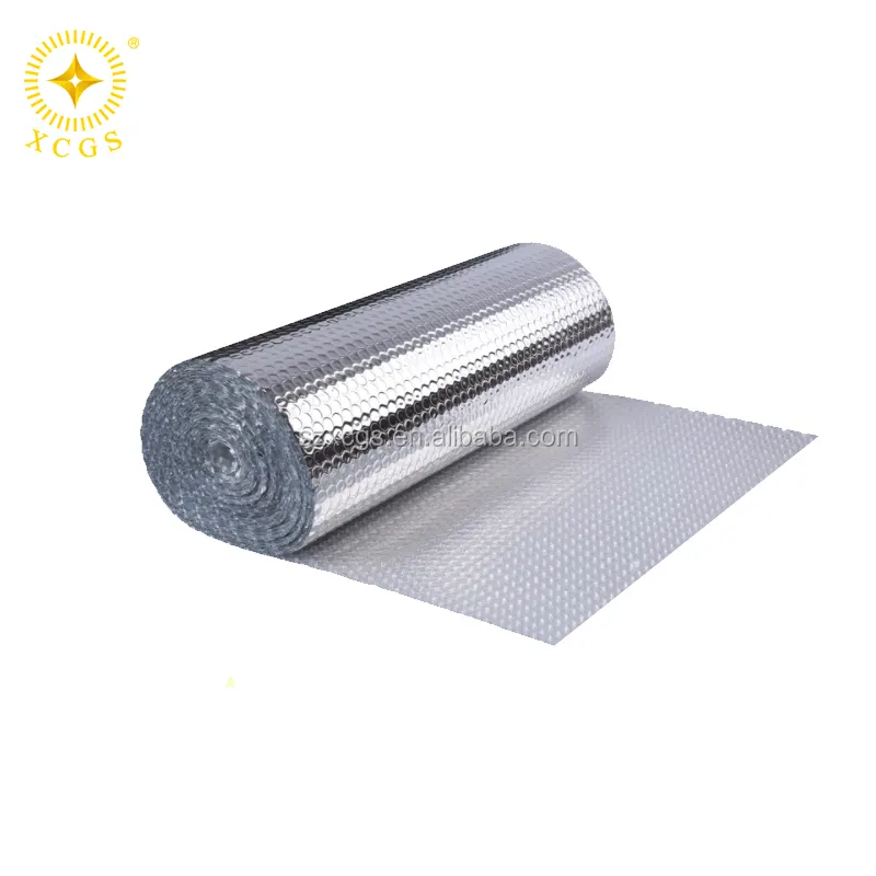30M * 1.2M 3 Layers Of Aluminum Foil With Plastic Bubble SILVER AIR BUBBLE CELL INSULATION REFLECTIVE FOIL ROOF ALUMINIUM