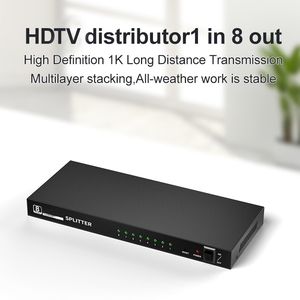 Cantell Low Price <strong>1</strong>/<strong>8</strong> Hd Spliter HDTV Spliter <strong>8</strong> Port Av Audio Video <strong>Splitter</strong> - Product Image 5