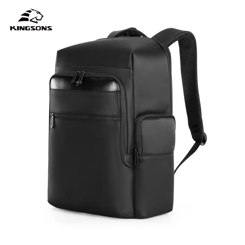 사이드 포켓 노트북 배낭 남성용 멀티 포켓 가방 배낭 컴퓨터 15.6 인치 패션 디자인 잘 조직 가방