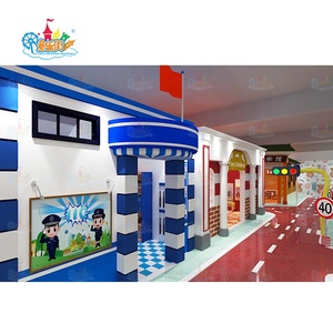Trendy yüksek kalite güvence simülasyon cop shop yeni stil çok oyun aktivite evi taklit - Product Image 4