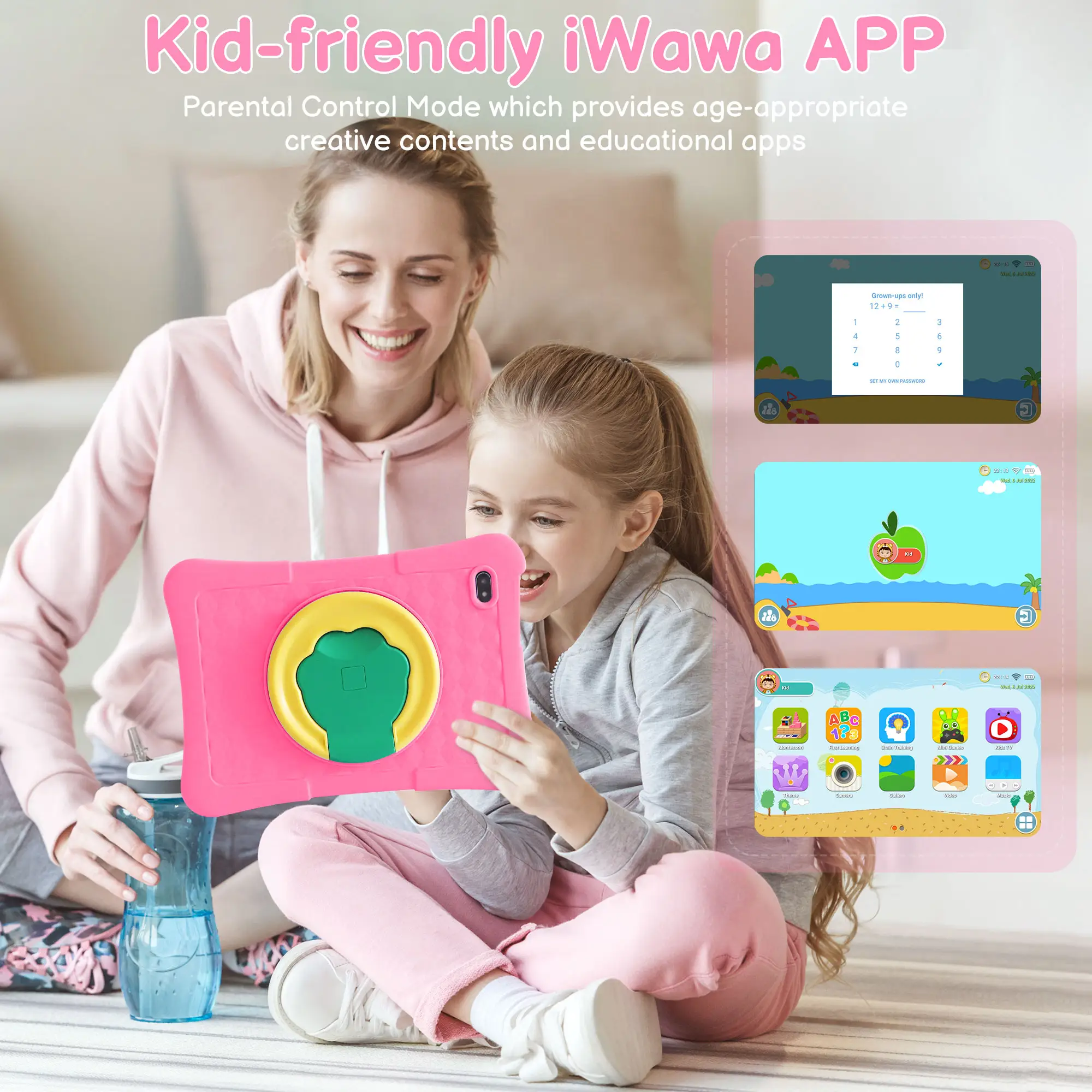 Veidoo 10 Inch Octa-Core Wifi 6 Android 13 Tablet Voor Kinderen 8Gb Uitbreiden Ram 128Gb Rom Kinderen Tablet Pc Met Ouderlijk Toezicht App