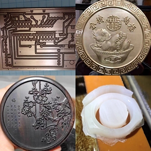 玉雕铣削雕刻机铝铜PCB PCBA电路板胸甲雕刻切割迷你数控刳刨机 - Product Image 6