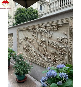 Outdoor Garden Matte Sandstone <strong>Wall</strong> Mural Decorative Sculptures Villas Western Eastern <strong>Design</strong> Styles