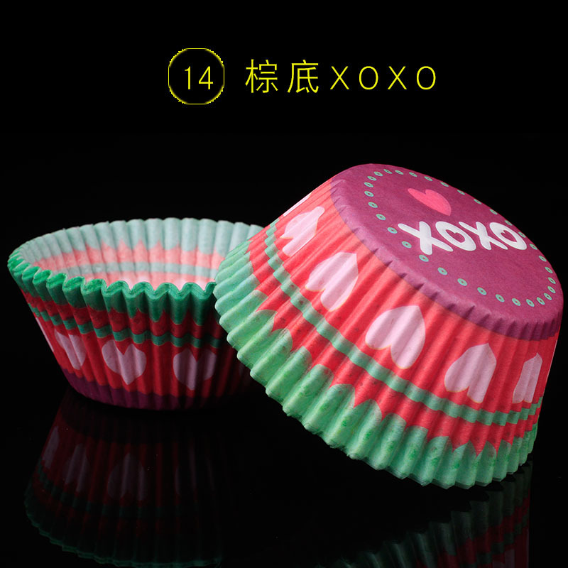 14-fond brun xoxo-100 pièces