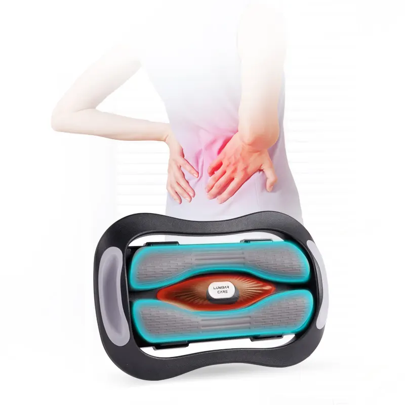 Produk penjualan terbaik 2023 Ne desain otomatis Shiatsu Lumbar Vertebra terapi traksi pemijat peregang punggung