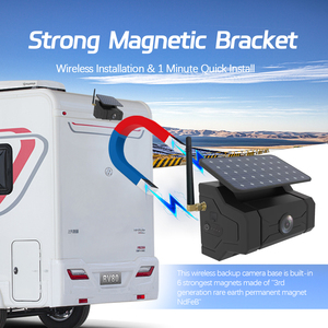 Nueva cámara de energía Solar inalámbrica RV Cámara Monitor Solar Dash Cam seguridad soporte magnético Dvr sistema para camión Rv remolque vehículo - Product Image 2