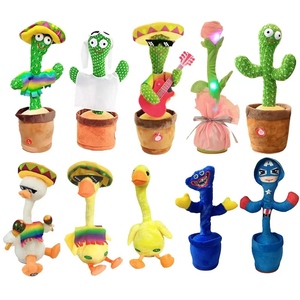 USB şarj edilebilir baildancing dans kaktüs ve konuşma peluş oyuncak birlik nakliye ücretsiz elektrikli dans bitki Robot oyuncak - Product Image 2