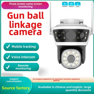 4K HD Wireless <strong>IP</strong> <strong>Camera</strong> 3 Lens 3 Screen Home Security CCTV WiFi PTZ Dome <strong>Camera</strong> <strong>with</strong> Night Vision Motion Detection <strong>Camera</strong>