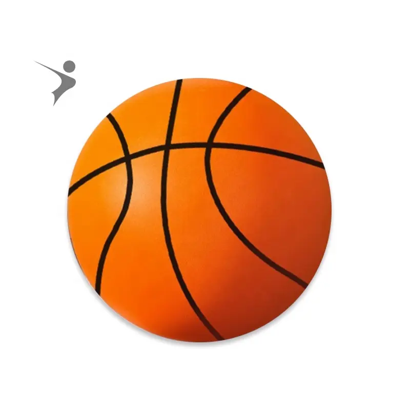 Bola Basket diam dalam ruangan, bola basket 15/18/21-24 CM busa PU lembut memantul bola senyap kebisingan rendah senyap