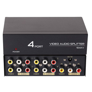 Distribuidor de vídeo 1 en 4, salida de 250MHz, divisor de 1 a 4 puertos para ordenador Mac, etc.