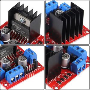 L298N DC Motor Driver Module for Smart Car Robot High Power Peltier Breadboard for <strong>Arduino</strong> <strong>Compatible</strong> Electronic <strong>Kit</strong>