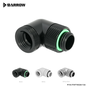 Barrow G1/4ด้าย90องศาโรตารี่ฟิตติ้ง360หมุนกระชับ (ชายหญิง) สำหรับคอมพิวเตอร์น้ำเย็น TWT90S-V2 - Product Image 1