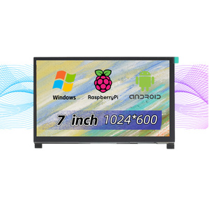 Vendita calda 7 pollici IPS capacitivo Touch Screen pannello di visualizzazione accesso diretto a una linea 1024*600 risoluzione per lampone Pi LCD - Product Image 1