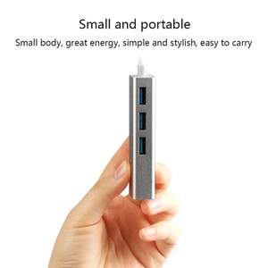 High Speed 3 Ports USB 3.0 Hub mit RJ45-Netzwerkschnittstelle USB-Netzwerk karte - Product Image 3