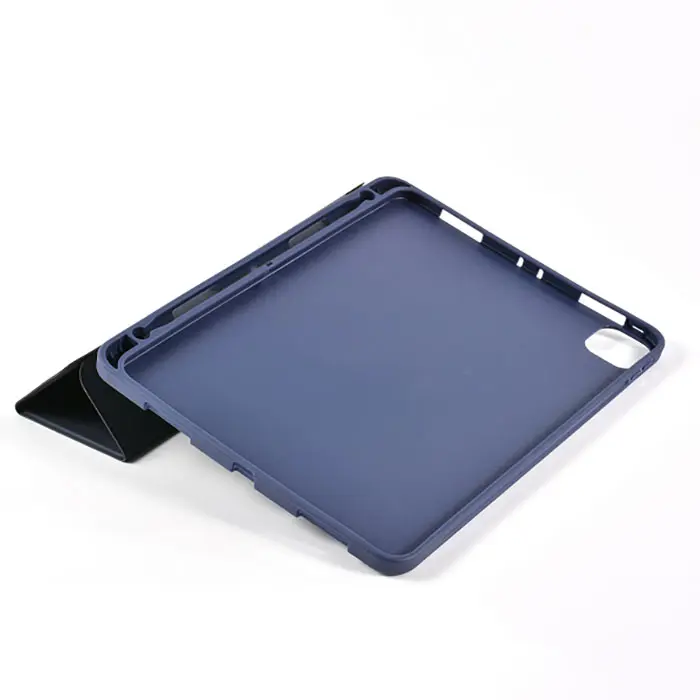 מקרה עבור Ipad עיפרון בעל Trifold חכם Slim Tpu כיסוי אוויר 2 3 4 מיני 4 5 6 פרו 11 "אני Pad 9.7 אינץ 10.5 אינץ עור מקרה