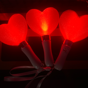 Konser Cheer Up sahne parıltılı ışıltı sopa toplu baskı logosu parti malzemeleri ışıklı Led lamba sopa - Product Image 2