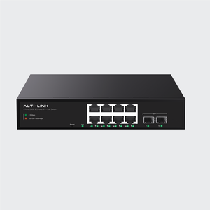 8 Ports 2.5GE 2 Ports 10G SFP 80G Kapazität 16K MAC VLAN L2 Web Smart Layer 2 Netzwerk-Ethernet-Switch für Desktop-Rack-Montage