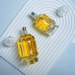 New Design Roller Bottle <strong>10ml</strong> 50 ml 100ml Custom Glass <strong>Empty</strong> Perfume Bottle square with <strong>Box</strong> Packaging - Product Image 1