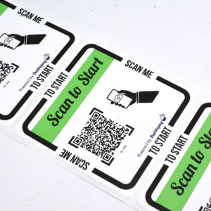 Factory <strong>Custom</strong> QR Code Variable Data Should Be Brushed with Waterproof and Scratch-resistant <strong>Custom</strong> QR Code Stickers