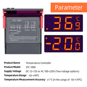 Venta caliente controlador de temperatura del termostato incubadora pantalla Digital electrónica Sensor de temperatura - Product Image 3