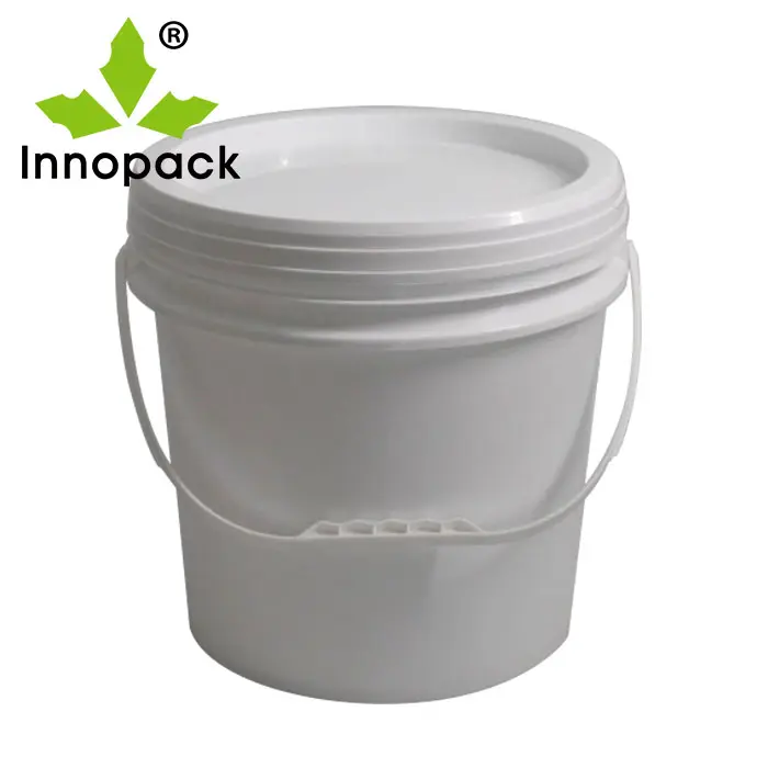 white 15l paint bucket food grade with lid for sale plastic toy bucket