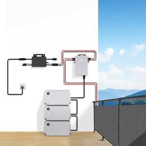 OMMO家用LiFePO4电池备用太阳能逆变器完整的家庭并网太阳能系统套件