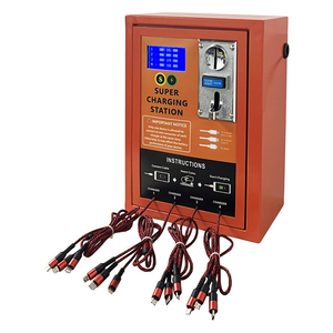 Tecnologia <strong>2025</strong> New Ideas for Small Business Cellphones Fast Charging With Coins 3-in-1 Wall-mounted Charging Stations