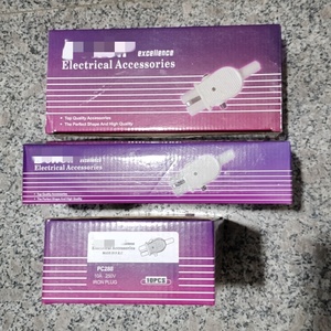 Aulipur 10A Bakelite ความถี่สูงซ็อกเก็ตเซรามิคปลั๊กไฟฟ้าพร้อมสวิตช์ดึงสำหรับหม้อหุงข้าว - Product Image 5