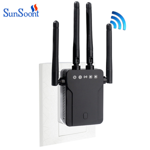 Sunsoont 1200mbps双频2.4GHz & 5.8GHz <span class=keywords><strong>WiFi</strong></span>中继器远距无线信号放大器扩展器