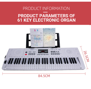 HUASHENG-teclado de Piano eléctrico para niños principiantes, instrumento con función de enseñanza, pantalla Digital de 3 dígitos, 61 teclas - Product Image 2
