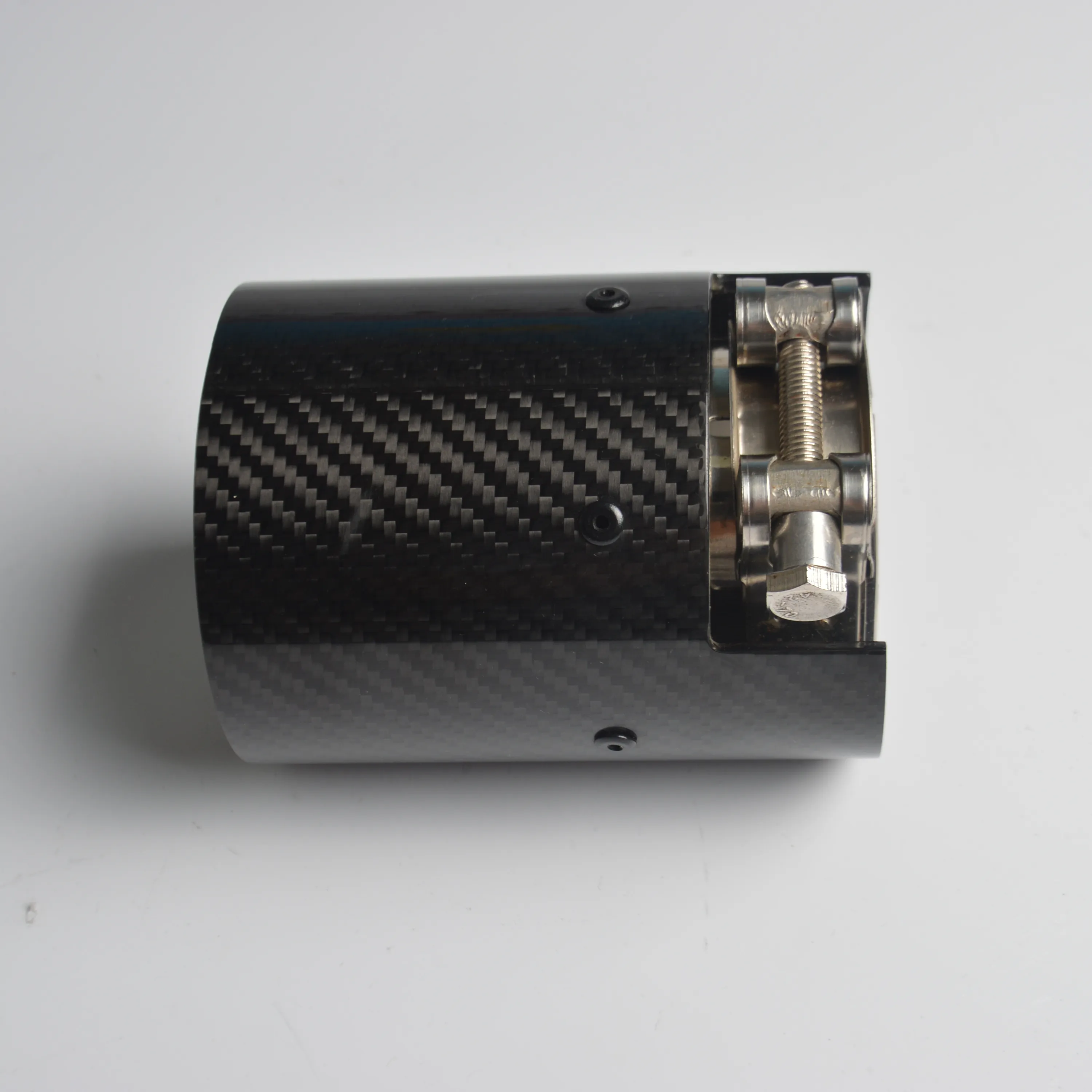 Kustom Serat Karbon Knalpot Tips Ekor Pipa untuk Bmw E36 E46 M3 Muffler dengan Clamp