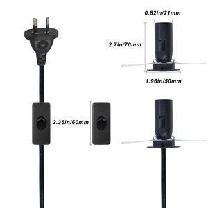 Saa Kema Keur tutucu soket Inline Dimmer anahtarı himalaya tuz lambası güç kablosu AC/abd/CN standartları kauçuk bilgisayar uygulaması - Product Image 3